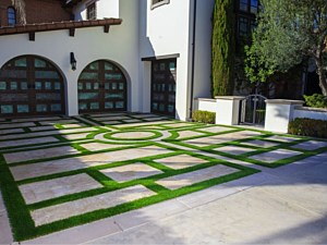 Artificial Grass Driveway in Highland Park